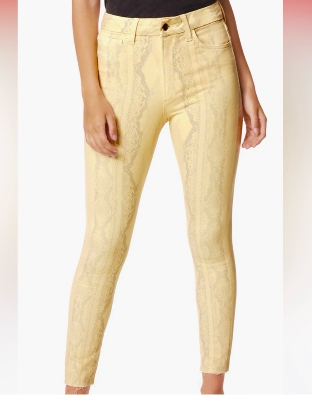 Joe’s Jeans Hi Honey Snakeskin Print Skinny Jeans Size 27